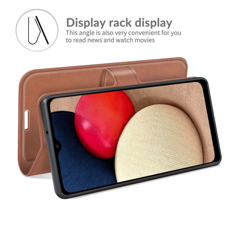 For Samsung Galaxy A03s 166mm Retro Calf Pattern Buckle Horizontal Flip Leather Case with Holder & Card Slots & Wallet