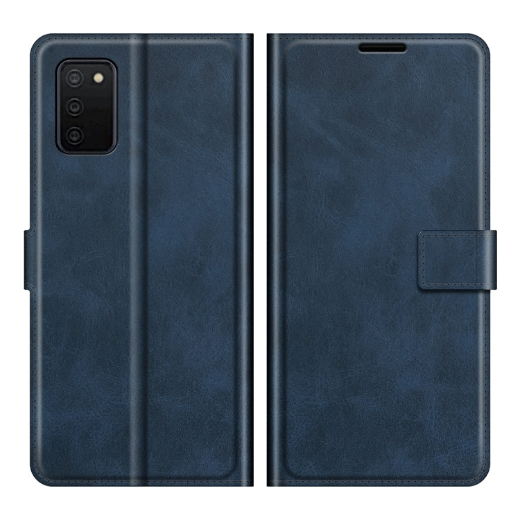 For Samsung Galaxy A03s 166mm Retro Calf Pattern Buckle Horizontal Flip Leather Case with Holder & Card Slots & Wallet