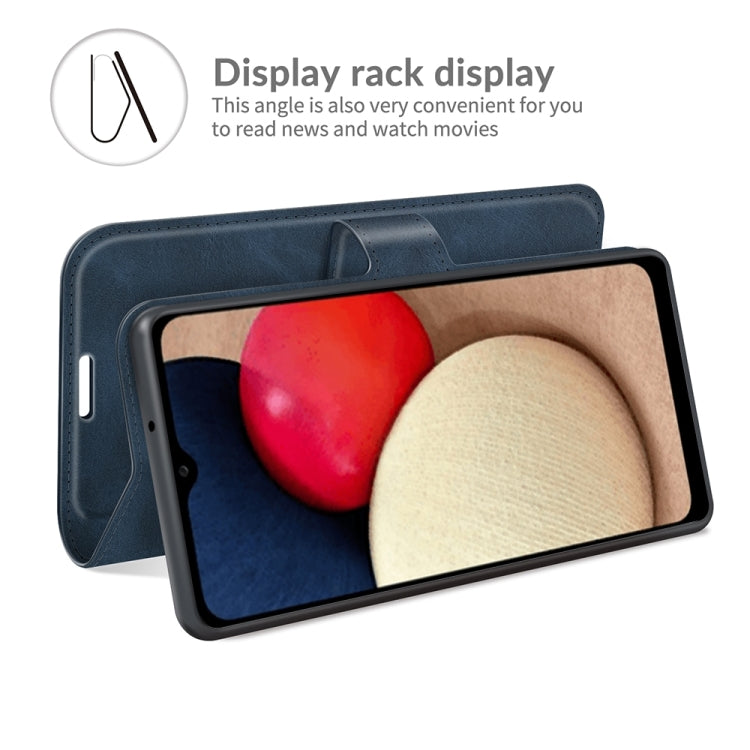 For Samsung Galaxy A03s 166mm Retro Calf Pattern Buckle Horizontal Flip Leather Case with Holder & Card Slots & Wallet