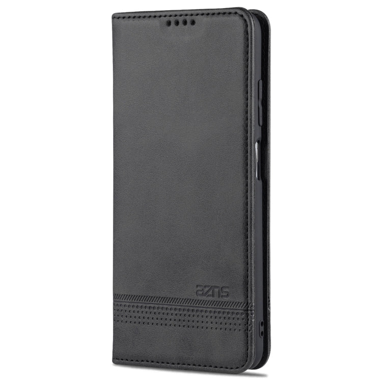 For Samsung Galaxy A03s 166mm AZNS Magnetic Calf Texture Horizontal Flip Leather Case with Card Slots & Holder & Wallet