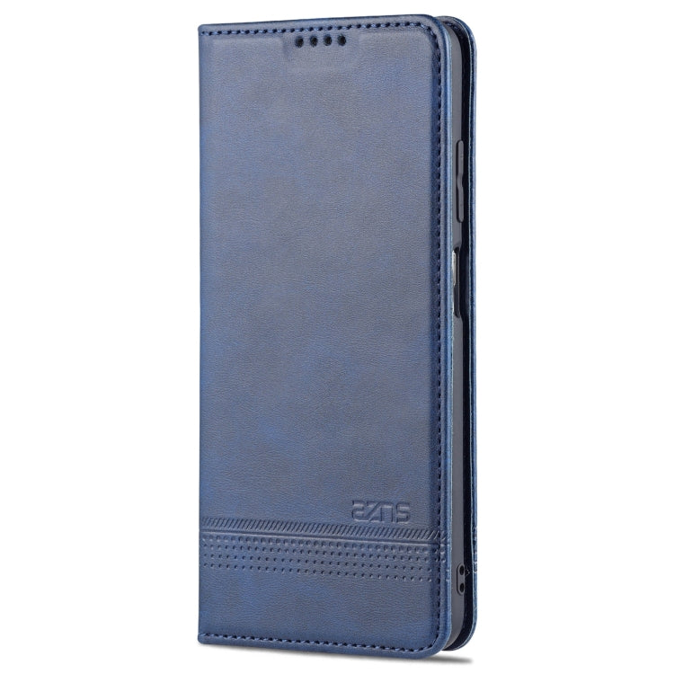 For Samsung Galaxy A03s 166mm AZNS Magnetic Calf Texture Horizontal Flip Leather Case with Card Slots & Holder & Wallet