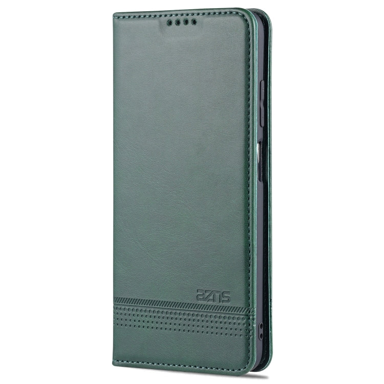 For Samsung Galaxy A03s 166mm AZNS Magnetic Calf Texture Horizontal Flip Leather Case with Card Slots & Holder & Wallet