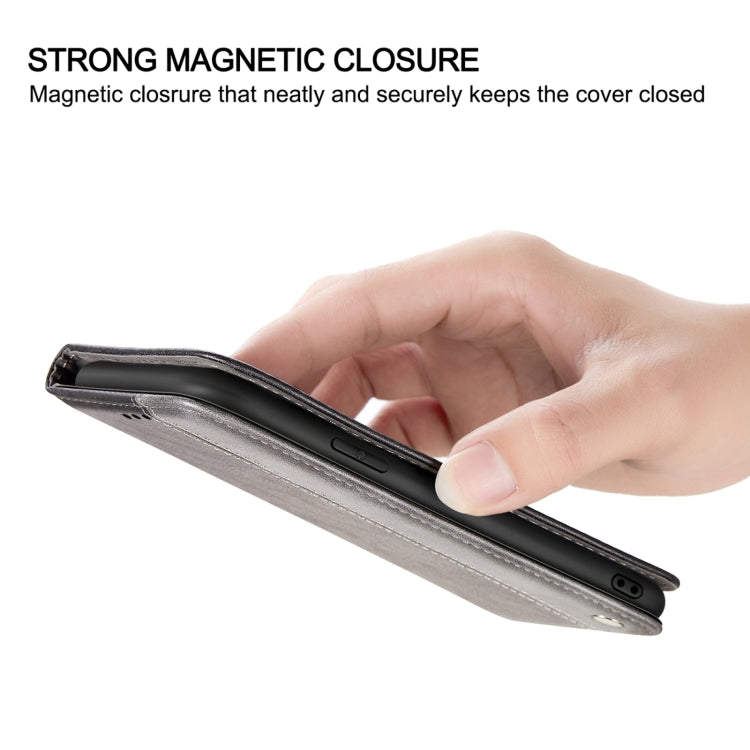 For Samsung Galaxy A03s 166mm Business Solid Color Stitching Horizontal Flip Leather Case with Holder & Card Slots