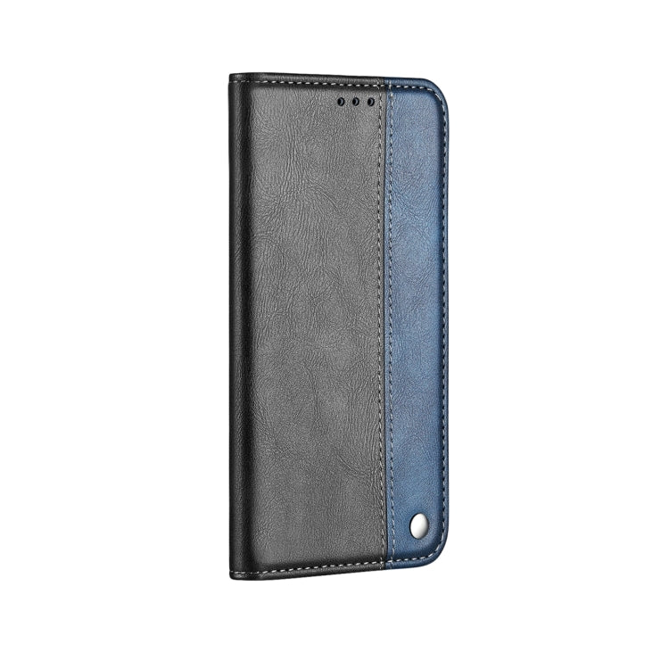 For Samsung Galaxy A03s 166mm Business Solid Color Stitching Horizontal Flip Leather Case with Holder & Card Slots