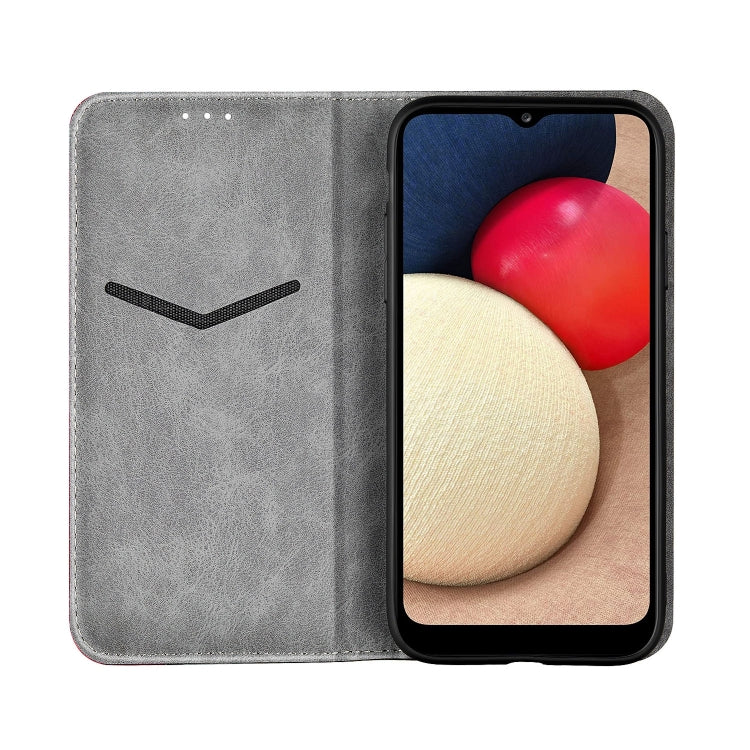 For Samsung Galaxy A03s 166mm Business Solid Color Stitching Horizontal Flip Leather Case with Holder & Card Slots
