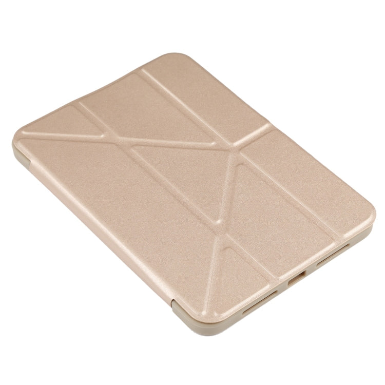 For iPad mini 6 TPU Horizontal Deformation Flip Leather Tablet Case with Holder