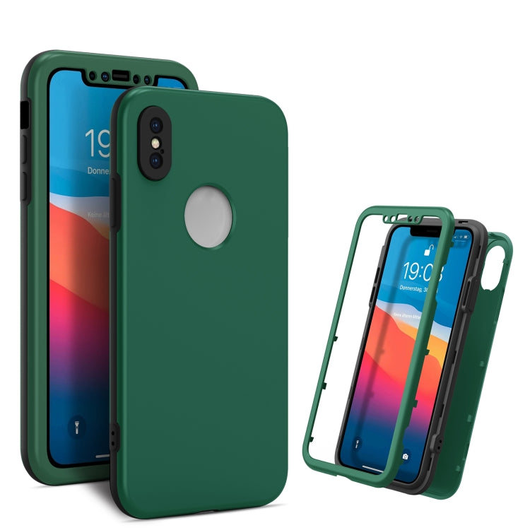 For iPhone X / XS 360 Degrees Full Package PC + TPU Combination Case