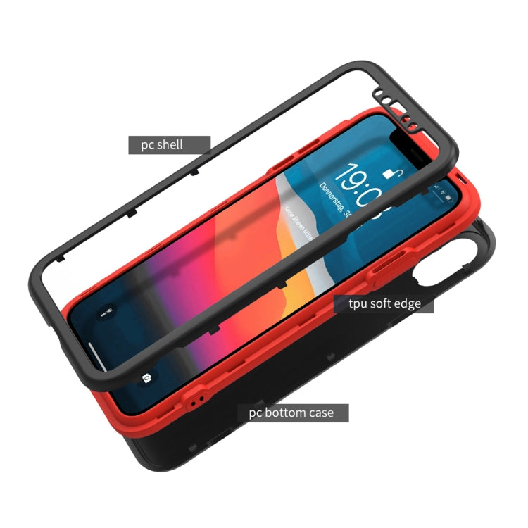 For iPhone XR 360 Degrees Full Package PC + TPU Combination Case