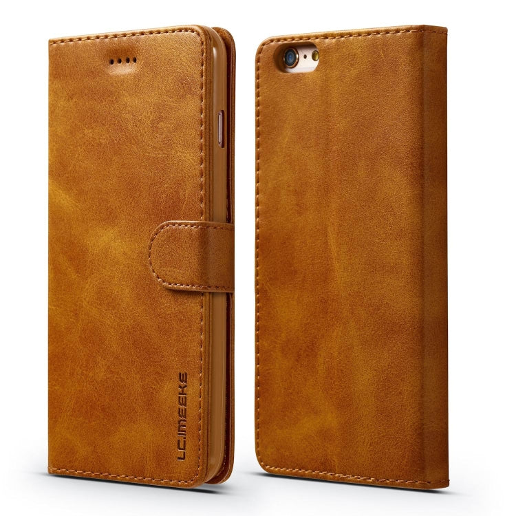 For iPhone 6 Plus / 6s Plus LC.IMEEKE Calf Texture Horizontal Flip Leather Case, with Holder & Card Slots & Wallet