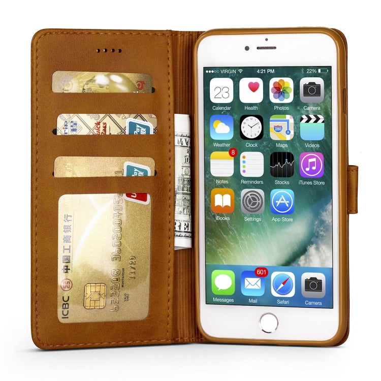 For iPhone 6 Plus / 6s Plus LC.IMEEKE Calf Texture Horizontal Flip Leather Case, with Holder & Card Slots & Wallet