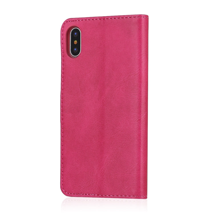 For iPhone X / XS LC.IMEEKE Calf Texture Horizontal Flip Leather Case, with Holder & Card Slots & Wallet