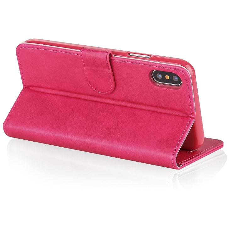 For iPhone X / XS LC.IMEEKE Calf Texture Horizontal Flip Leather Case, with Holder & Card Slots & Wallet