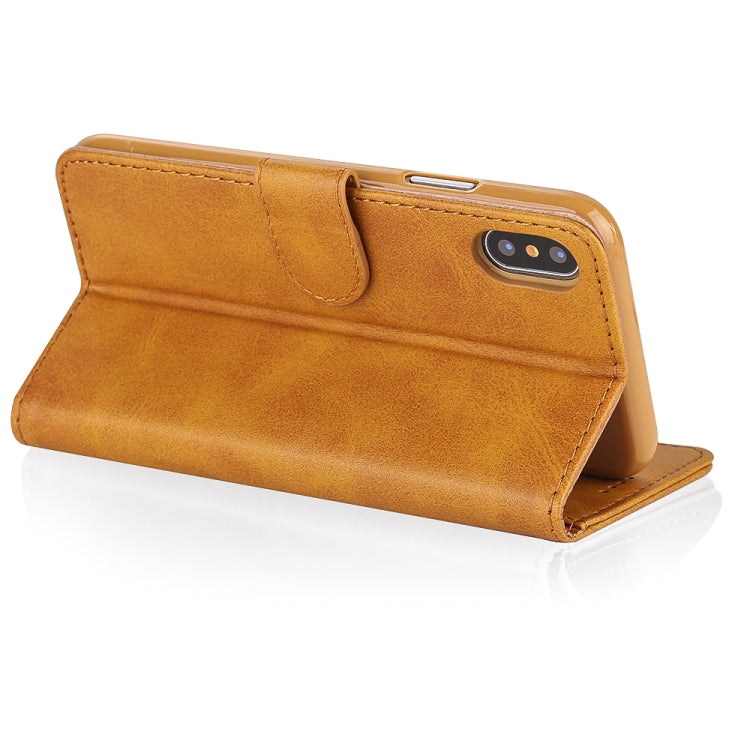 For iPhone X / XS LC.IMEEKE Calf Texture Horizontal Flip Leather Case, with Holder & Card Slots & Wallet
