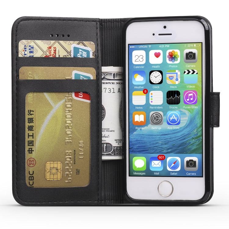For iPhone 11 For iPhone 5 LC.IMEEKE Calf Texture Horizontal Flip Leather Case, with Holder & Card Slots & Wallet