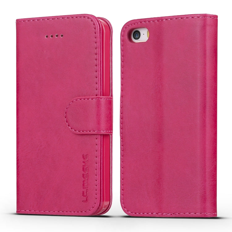 For iPhone 11 For iPhone 5 LC.IMEEKE Calf Texture Horizontal Flip Leather Case, with Holder & Card Slots & Wallet