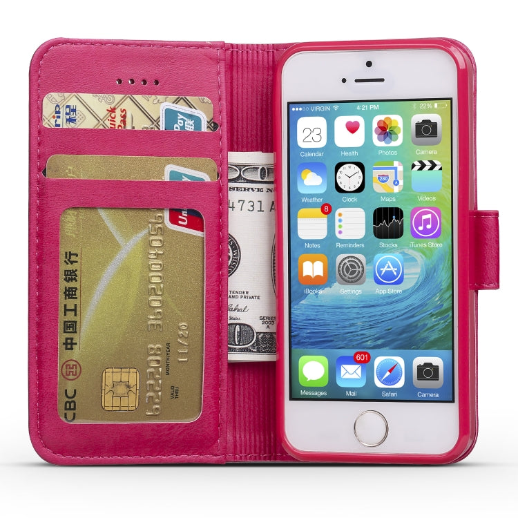 For iPhone 11 For iPhone 5 LC.IMEEKE Calf Texture Horizontal Flip Leather Case, with Holder & Card Slots & Wallet