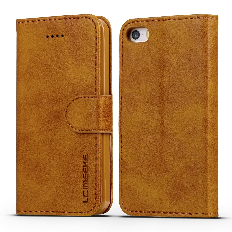 For iPhone 11 For iPhone 5 LC.IMEEKE Calf Texture Horizontal Flip Leather Case, with Holder & Card Slots & Wallet