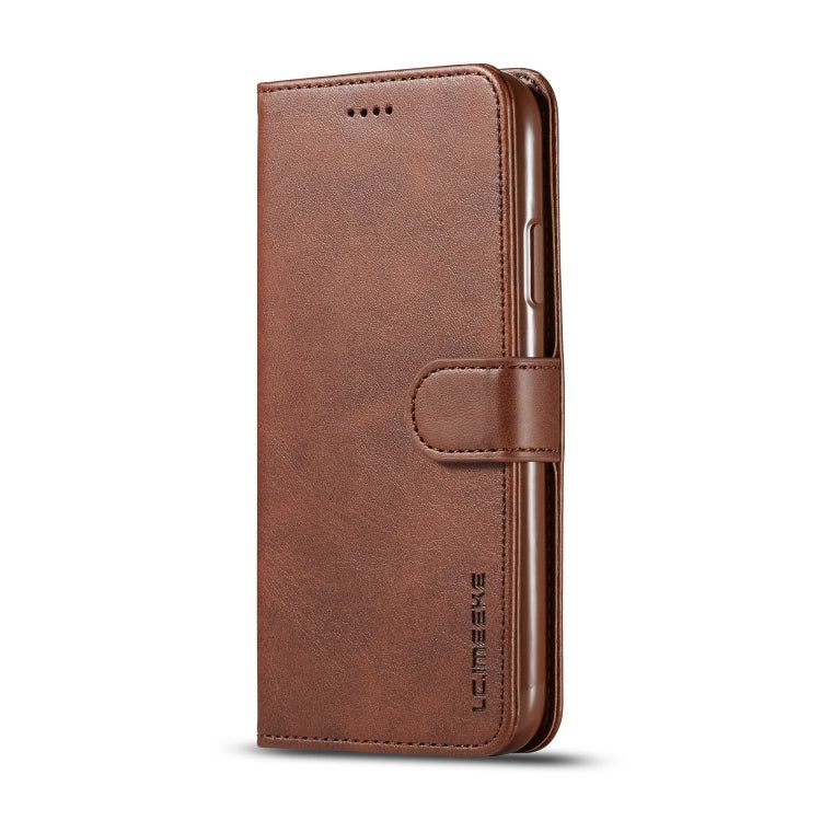For iPhone 11 LC.IMEEKE Calf Texture Horizontal Flip Leather Case, with Holder & Card Slots & Wallet