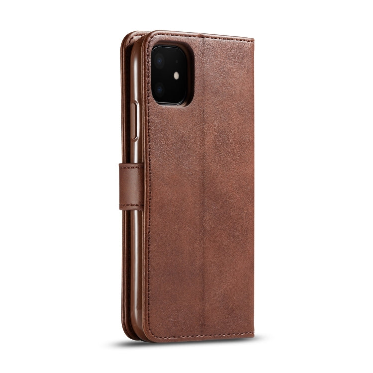For iPhone 11 LC.IMEEKE Calf Texture Horizontal Flip Leather Case, with Holder & Card Slots & Wallet