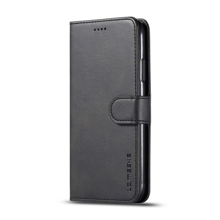 For iPhone 11 LC.IMEEKE Calf Texture Horizontal Flip Leather Case, with Holder & Card Slots & Wallet