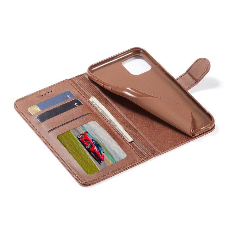 For iPhone 11 LC.IMEEKE Calf Texture Horizontal Flip Leather Case, with Holder & Card Slots & Wallet