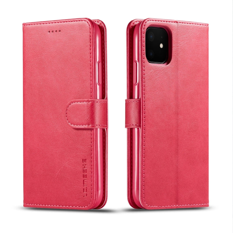 For iPhone 11 LC.IMEEKE Calf Texture Horizontal Flip Leather Case, with Holder & Card Slots & Wallet