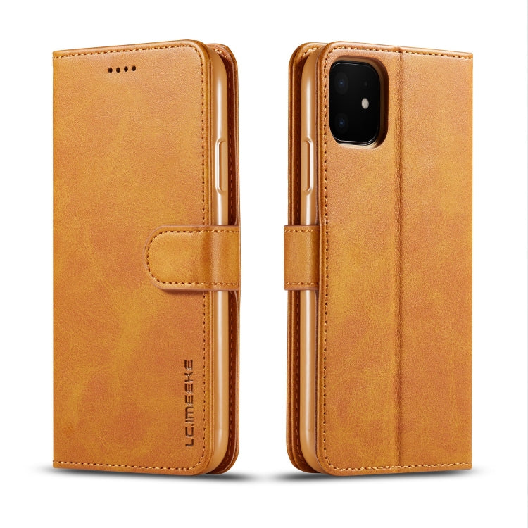 For iPhone 11 LC.IMEEKE Calf Texture Horizontal Flip Leather Case, with Holder & Card Slots & Wallet
