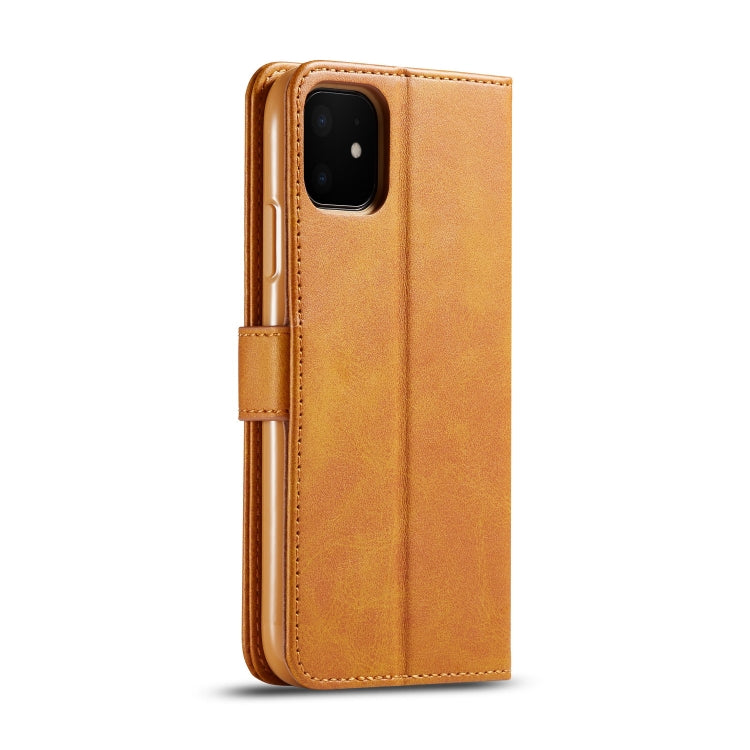 For iPhone 11 LC.IMEEKE Calf Texture Horizontal Flip Leather Case, with Holder & Card Slots & Wallet