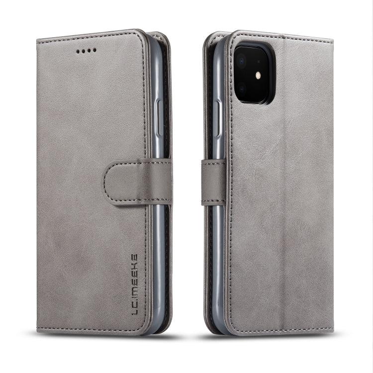 For iPhone 11 LC.IMEEKE Calf Texture Horizontal Flip Leather Case, with Holder & Card Slots & Wallet