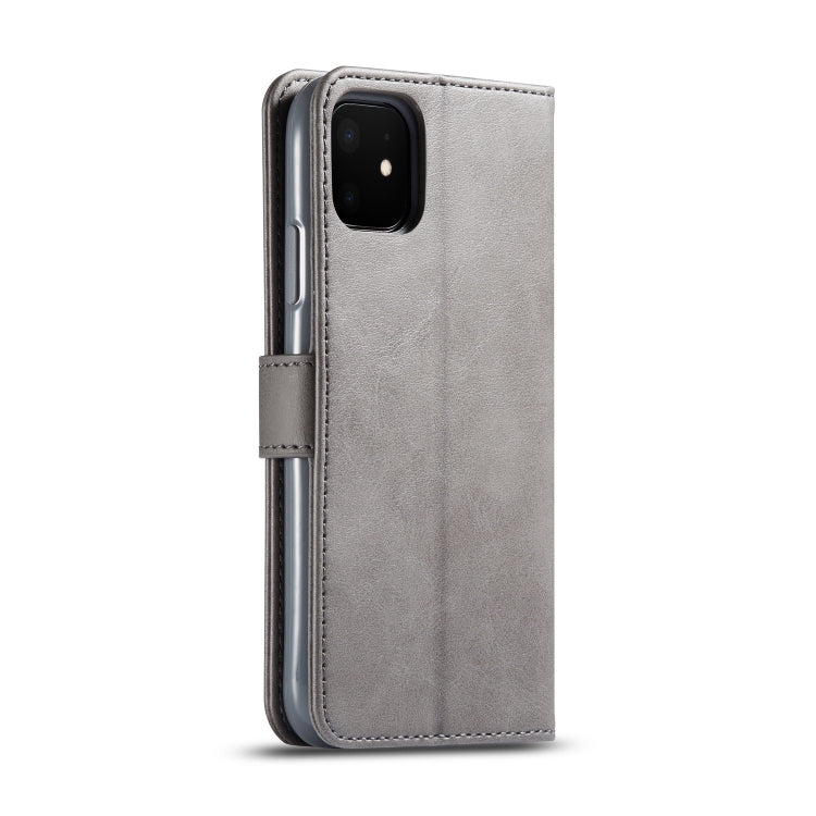 For iPhone 11 LC.IMEEKE Calf Texture Horizontal Flip Leather Case, with Holder & Card Slots & Wallet