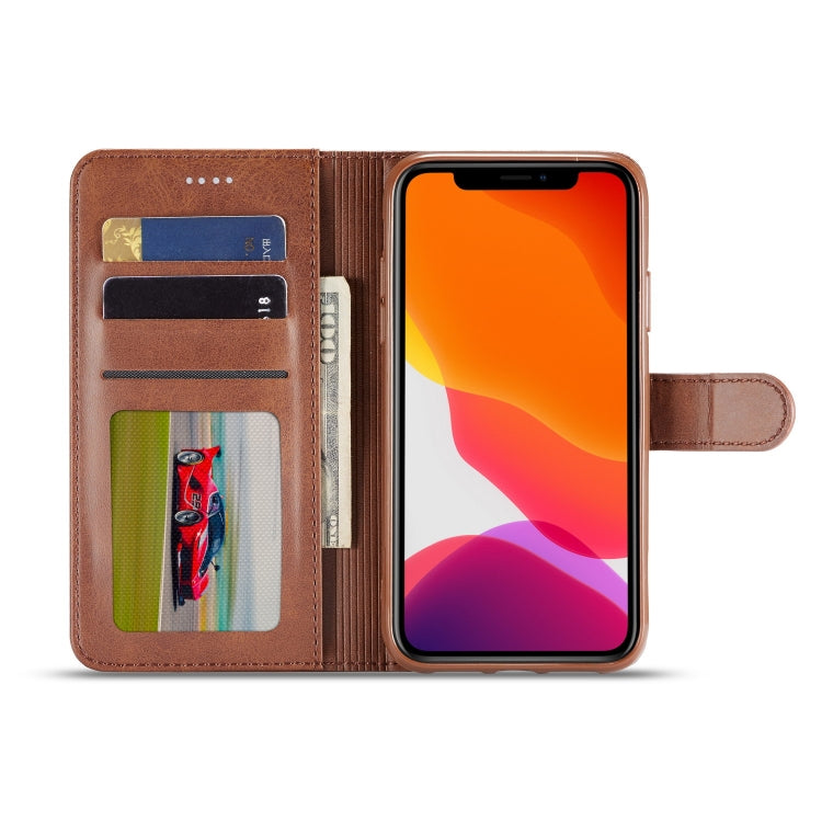 For iPhone 11 LC.IMEEKE Calf Texture Horizontal Flip Leather Case, with Holder & Card Slots & Wallet