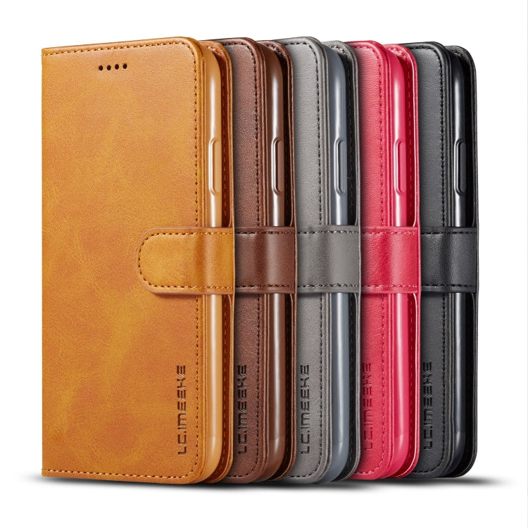 For iPhone 11 LC.IMEEKE Calf Texture Horizontal Flip Leather Case, with Holder & Card Slots & Wallet