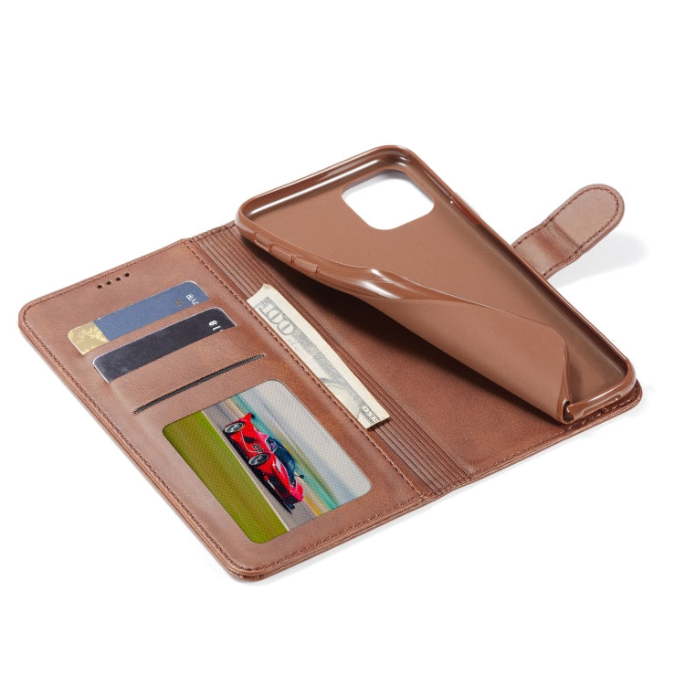 For iPhone 11 Pro Max LC.IMEEKE Calf Texture Horizontal Flip Leather Case, with Holder & Card Slots & Wallet