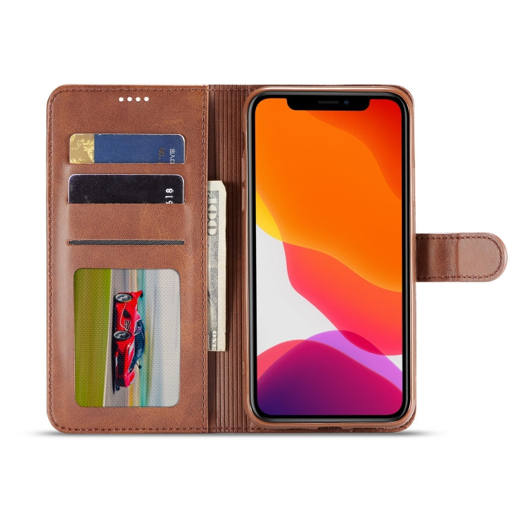 For iPhone 11 Pro Max LC.IMEEKE Calf Texture Horizontal Flip Leather Case, with Holder & Card Slots & Wallet