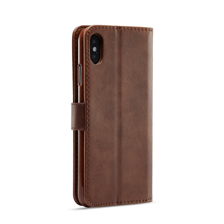 For iPhone XS Max LC.IMEEKE Calf Texture Horizontal Flip Leather Case, with Holder & Card Slots & Wallet