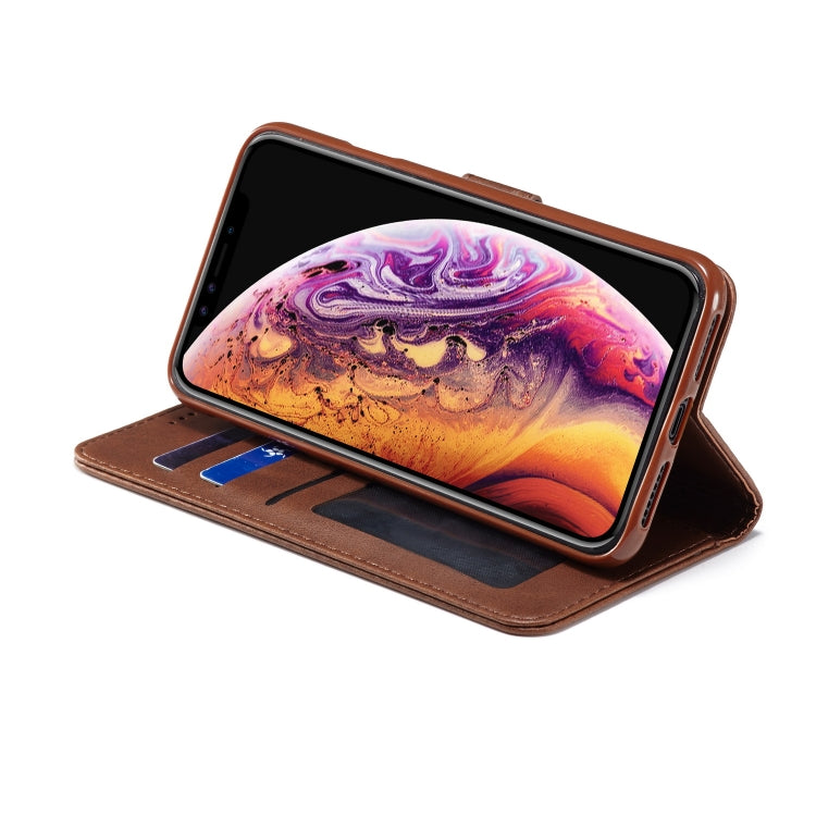 For iPhone XS Max LC.IMEEKE Calf Texture Horizontal Flip Leather Case, with Holder & Card Slots & Wallet
