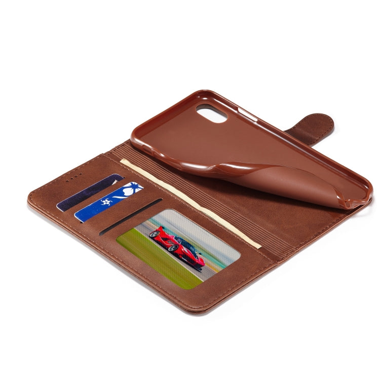 For iPhone XS Max LC.IMEEKE Calf Texture Horizontal Flip Leather Case, with Holder & Card Slots & Wallet