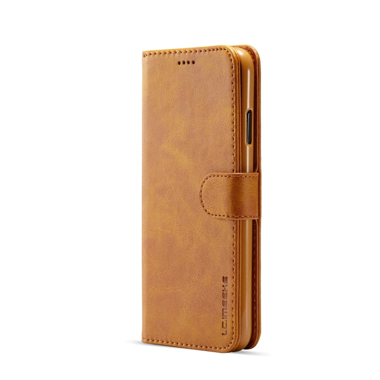 For iPhone XS Max LC.IMEEKE Calf Texture Horizontal Flip Leather Case, with Holder & Card Slots & Wallet