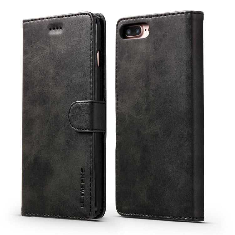 For iPhone 8 Plus / 7 Plus LC.IMEEKE Calf Texture Horizontal Flip Leather Case, with Holder & Card Slots & Wallet