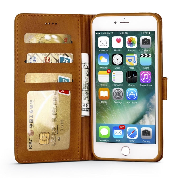 For iPhone 8 Plus / 7 Plus LC.IMEEKE Calf Texture Horizontal Flip Leather Case, with Holder & Card Slots & Wallet