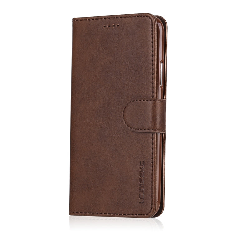 For iPhone XR LC.IMEEKE Calf Texture Horizontal Flip Leather Case with Holder & Card Slots & Wallet