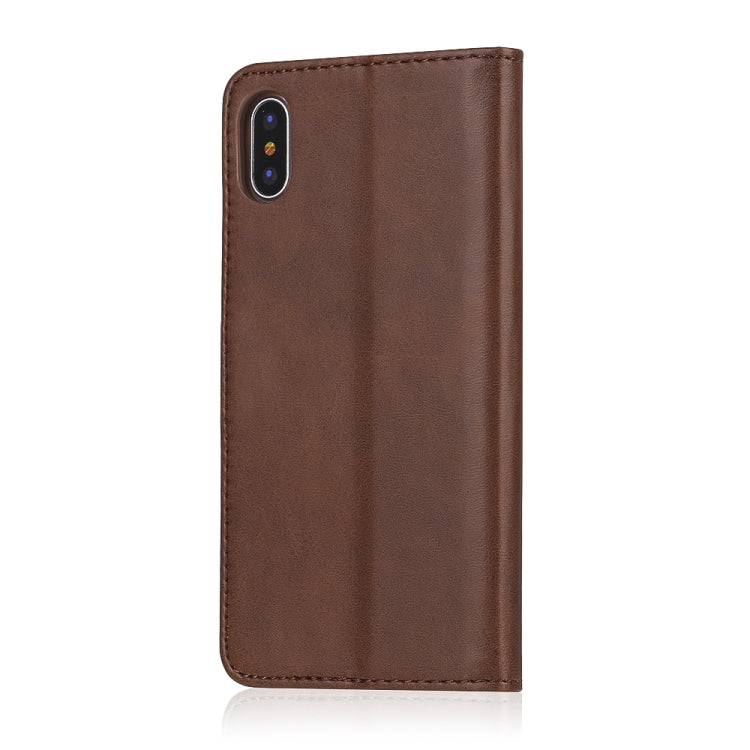 For iPhone XR LC.IMEEKE Calf Texture Horizontal Flip Leather Case with Holder & Card Slots & Wallet