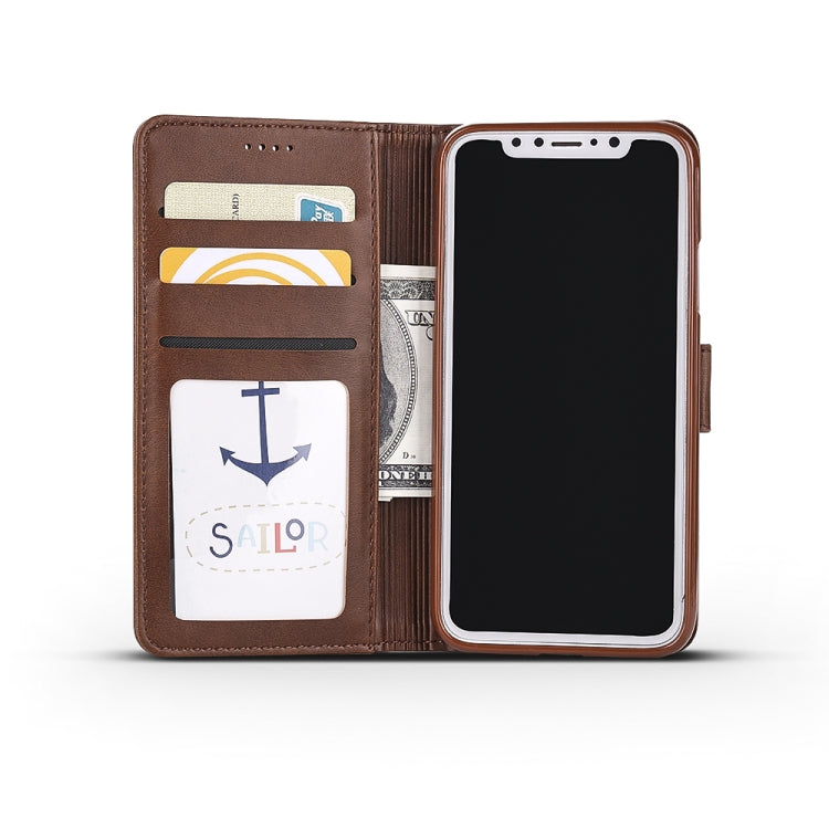 For iPhone XR LC.IMEEKE Calf Texture Horizontal Flip Leather Case with Holder & Card Slots & Wallet