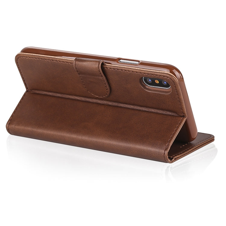For iPhone XR LC.IMEEKE Calf Texture Horizontal Flip Leather Case with Holder & Card Slots & Wallet