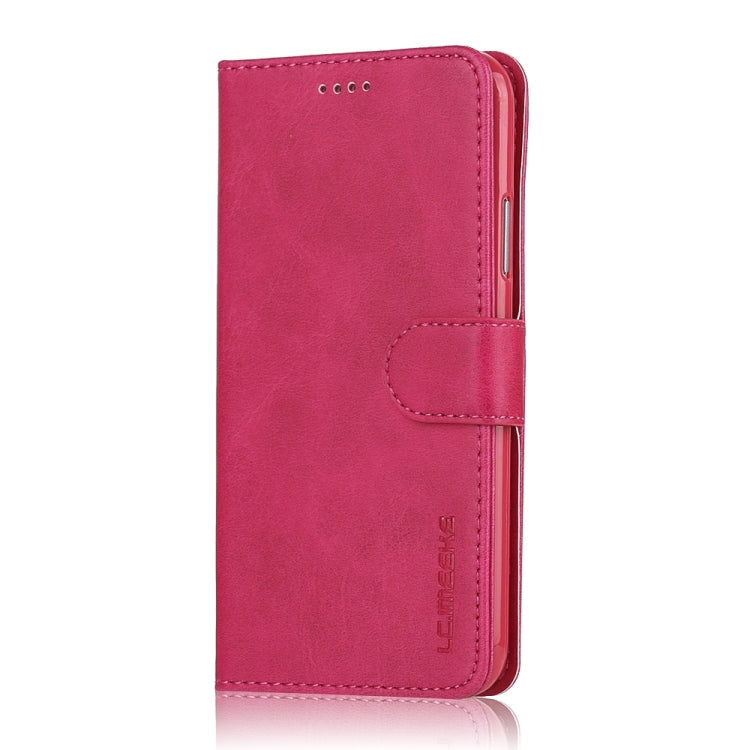 For iPhone XR LC.IMEEKE Calf Texture Horizontal Flip Leather Case with Holder & Card Slots & Wallet