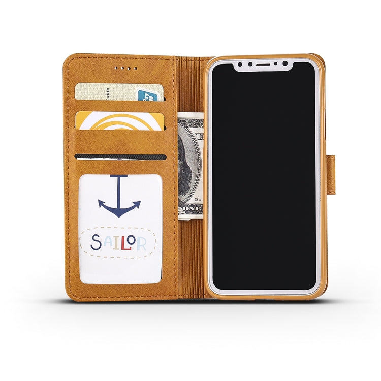 For iPhone XR LC.IMEEKE Calf Texture Horizontal Flip Leather Case with Holder & Card Slots & Wallet