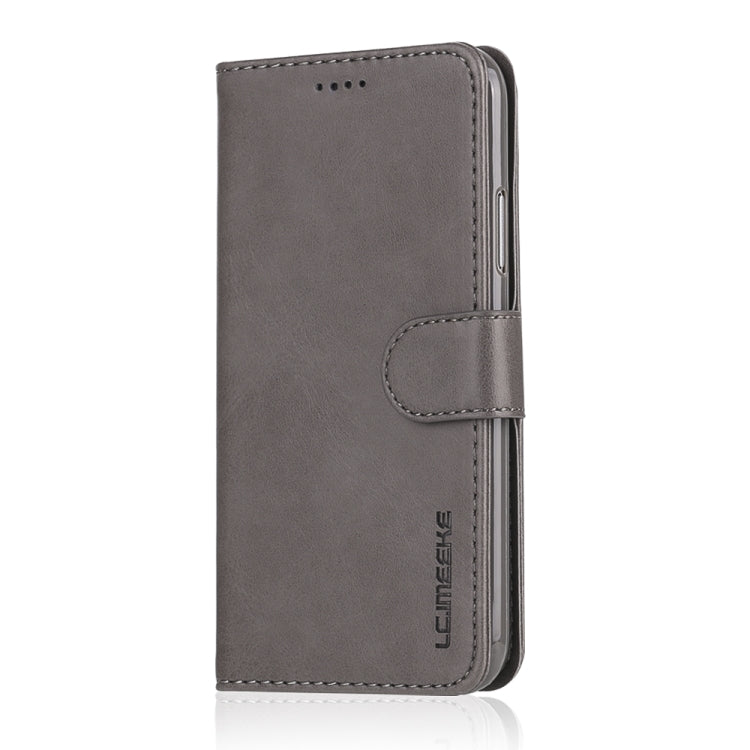 For iPhone XR LC.IMEEKE Calf Texture Horizontal Flip Leather Case with Holder & Card Slots & Wallet