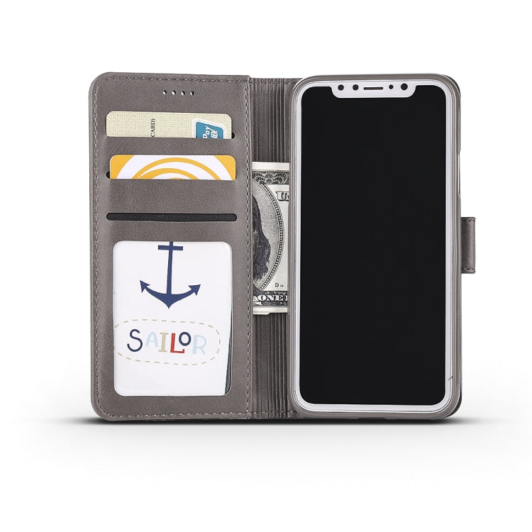 For iPhone XR LC.IMEEKE Calf Texture Horizontal Flip Leather Case with Holder & Card Slots & Wallet