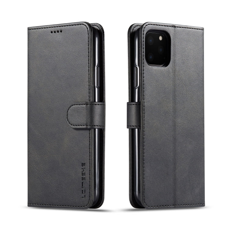 For iPhone 11 Pro LC.IMEEKE Calf Texture Horizontal Flip Leather Case, with Holder & Card Slots & Wallet