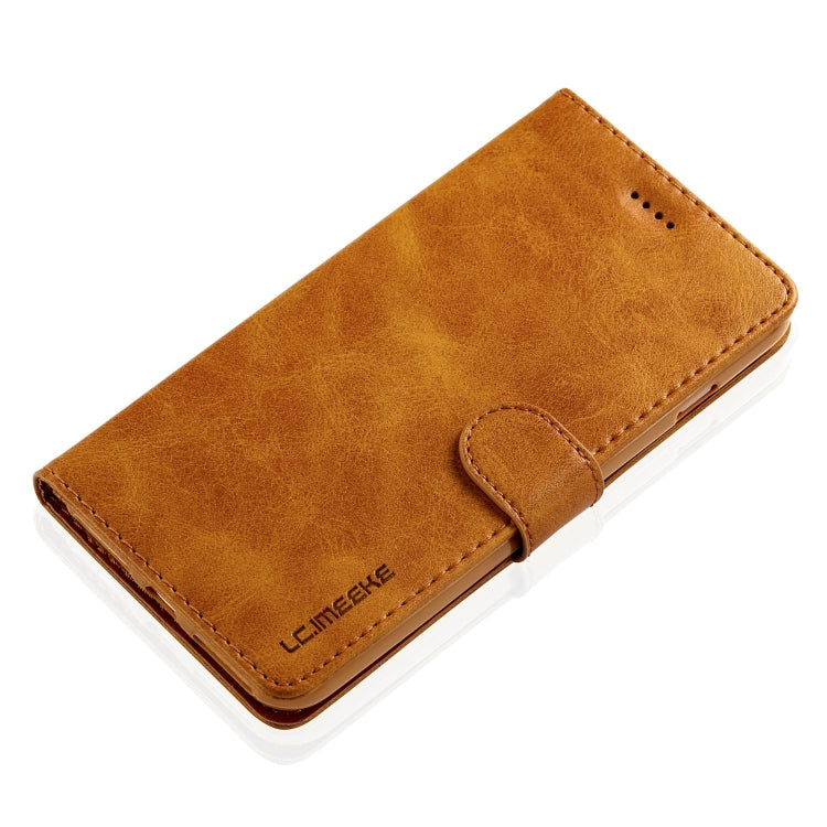 For iPhone SE 2022 / SE 2020 / 8 / 7 LC.IMEEKE Calf Texture Horizontal Flip Leather Case with Holder & Card Slots & Wallet